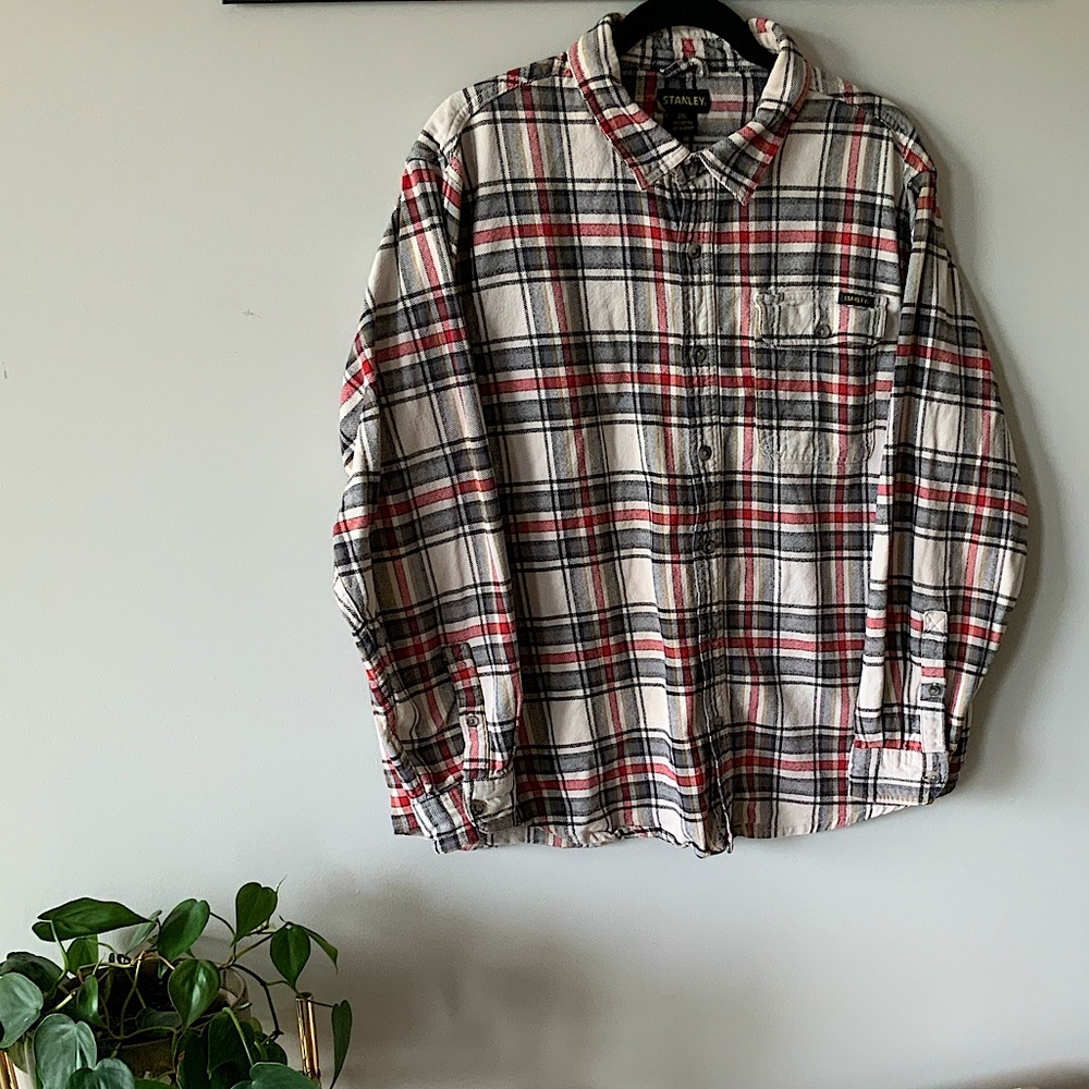 Plaid Button Up Work Shirt